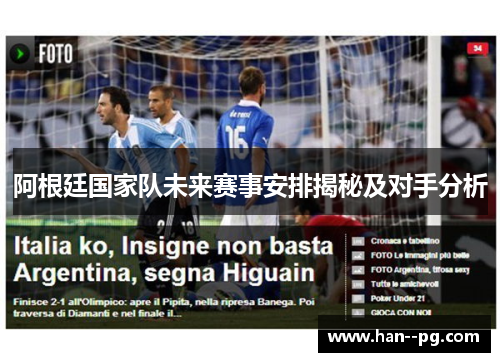 阿根廷国家队未来赛事安排揭秘及对手分析